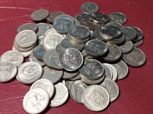 A LOT OF 100 RSA NICKEL 5 CENTS - [Bid per coin to take all.]