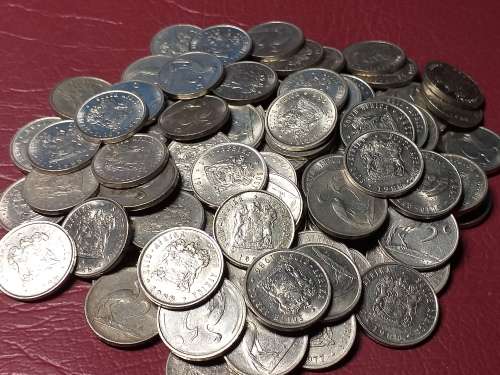 A LOT OF 100 RSA NICKEL 5 CENTS - [Bid per coin to take all.]