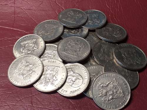 A LOT OF 20 RSA NICKEL R1 COINS - [Bid per coin to take all.]