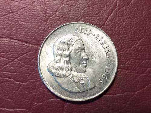 1966 RSA SILVER ONE RAND [AFRIKAANS]
