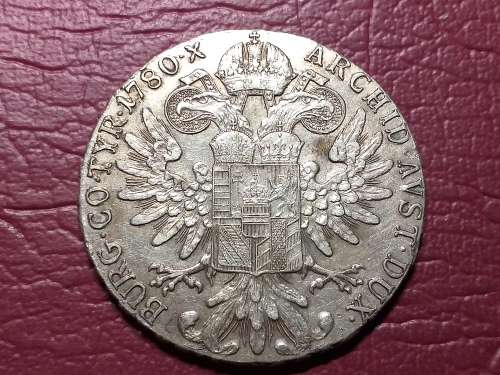 1780 MARIA THERESIA SILVER THALER
