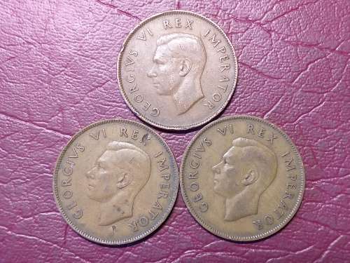 A LOT OF 3 x 1945 SA UNION PENNIES - [Bid per coin to take all.]