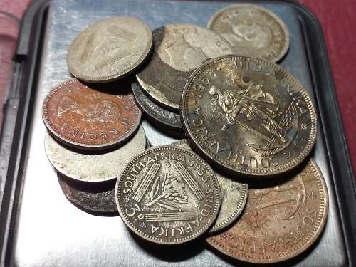 28,4 g x 50% SILVER SCRAP COINS - 14 g FINE SILVER - [Bid per gram to take all.]
