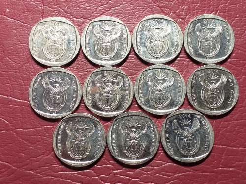 11  x 2014 RSA  R2 - 100 Years Union Buildings `ERROR YEARS` -  AU - [Bid per coin to take all.]
