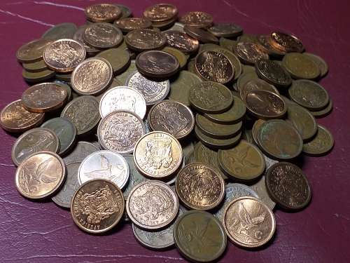 A LOT OF 150 RSA 2 CENTS - [Bid per coin to take all.]
