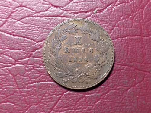 1882 PORTUGAL 10 Réis - Luíz I