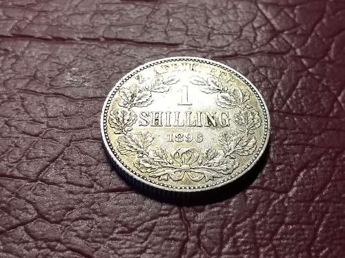 1896 ZAR STERLING SILVER SHILLING
