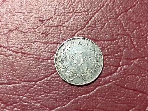 1897 ZAR STERLING SILVER THREEPENCE