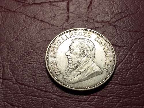 1896 ZAR STERLING SILVER 2½ Shillings