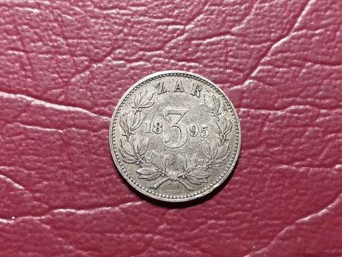 1895 ZAR STERLING SILVER THREEPENCE