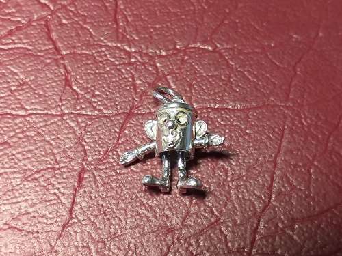LOVELY GENUINE SOLID STERLING SILVER CHARM WITH MOVING LIMBS - [L 14 mm]
