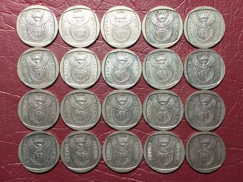A LOT OF 20 RSA 2004 R2 COINS - 10 YEARS OF FREEDOM - [Bid per coin to take all.]