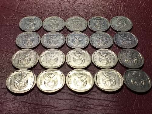 A LOT OF 20 RSA 2004 R2 COINS - 10 YEARS OF FREEDOM - [Bid per coin to take all.]
