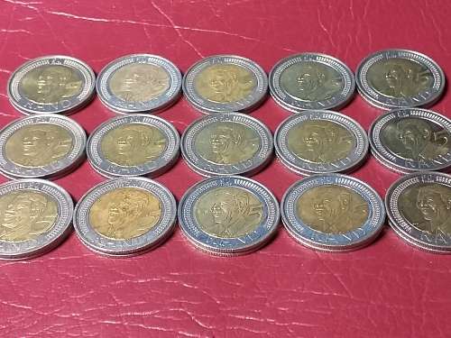 A LOT OF 15 RSA 2008 MANDELA R5 COINS - [Bid per coin to take all.]