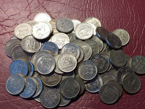 A LOT OF 100 RSA NICKEL 5 CENTS - [Bid per coin to take all.]