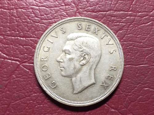 1951 SA UNION SILVER 5 SHILLINGS