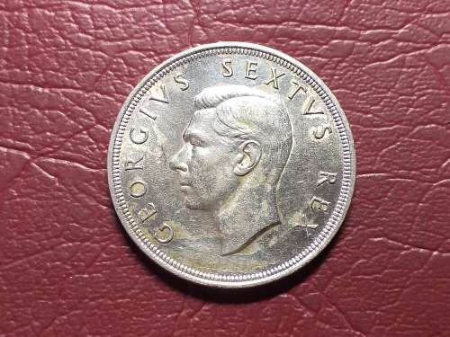 1951 SA UNION SILVER 5 SHILLINGS