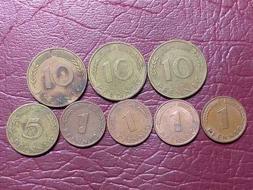 A LOT OF 8 COINS FROM GERMANY - [Bid per coin to take all.]