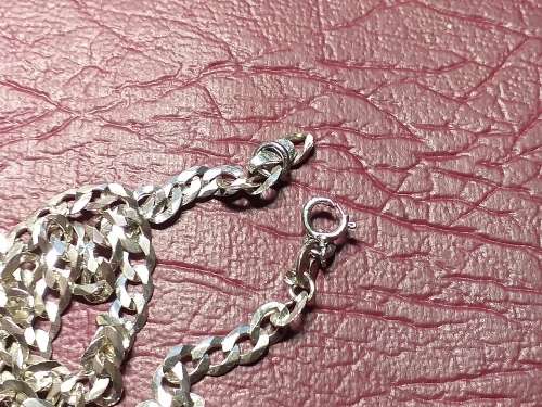 LOVELY GENUINE SOLID STERLING SILVER NECKLACE  - [6,5 g]
