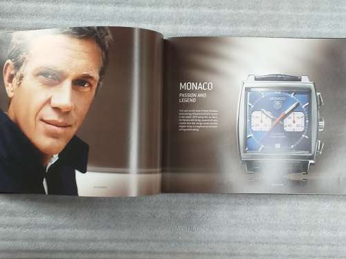 TAG HEUER BOOK 127 PAGES HARD COVER WITH COLOUR FOTO`S ON EACH PAGE IN EXCELLENT CONDITION - RARE
