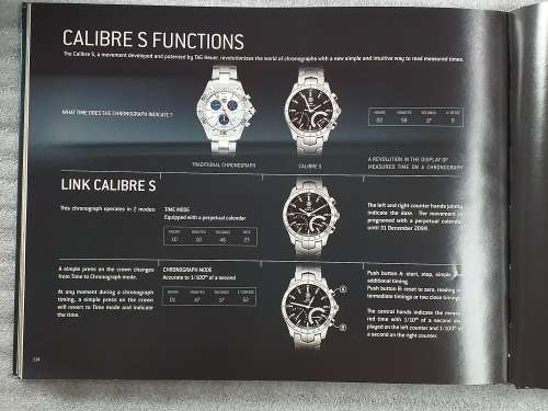 TAG HEUER BOOK 127 PAGES HARD COVER WITH COLOUR FOTO`S ON EACH PAGE IN EXCELLENT CONDITION - RARE