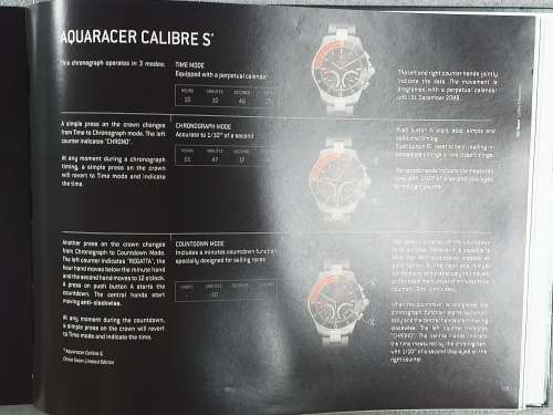 TAG HEUER BOOK 127 PAGES HARD COVER WITH COLOUR FOTO`S ON EACH PAGE IN EXCELLENT CONDITION - RARE