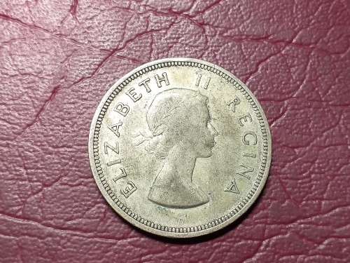 1958 SA UNION SILVER 2.5 SHILLINGS