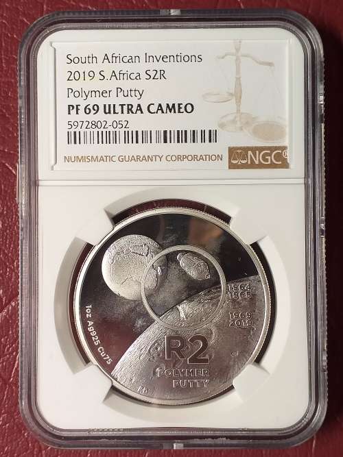 2019 RSA SILVER R2 - INVENTIONS - NGC GRADED PF 69 ULTRA CAMEO