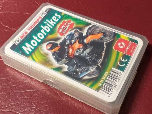A PACK OF PLAY AND COLLECT MOTORBIKES CARDS