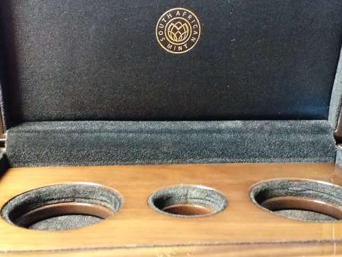 LOVELY EMPTY COIN BOX FOR OR TAMBO CENTENARY SILVER COIN SET