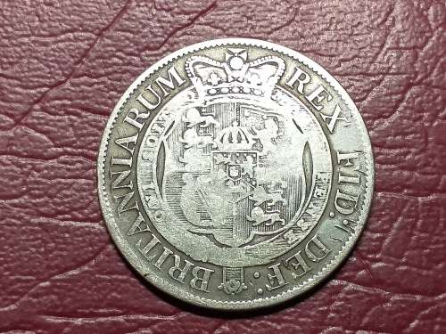 1817 BRITISH STERLING SILVER ½ Crown - George III