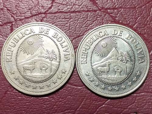 2 x 1978 BOLIVIA 5 Pesos Bolivianos - [Bid per coin to take both]