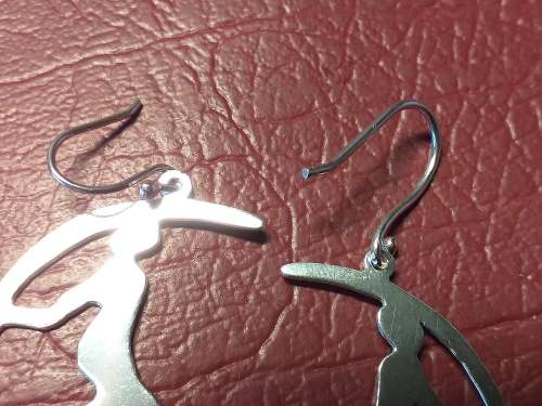 LOVELY GENUINE SOLID SILVER EARRINGS IN VERY GOOD CONDITION - [4,4 g]