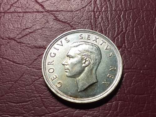 1952 SA UNION SILVER 5 SHILLINGS