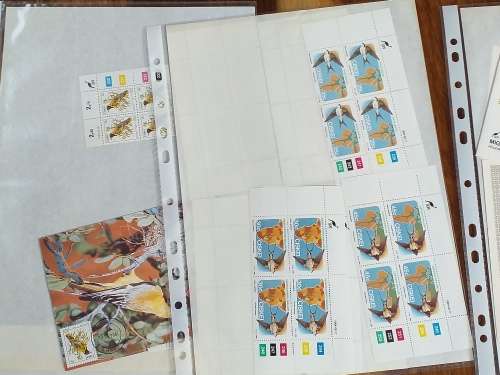 CISKEI - FDC - CONTROLE BLOCKS - DATE STAMP CARDS - IN PLASTIC SLEEVES - MINT CONDITION