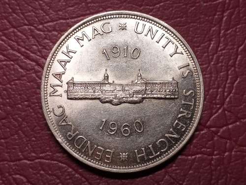 1960 SA UNION SILVER 5 SHILLINGS