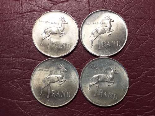 4 x 1966 RSA SILVER RANDS - [Bid per coin to take all.]