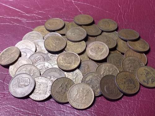 A LOT OF 50 RSA BRONZE 1 CENTS - [Bid per coin to take all.]