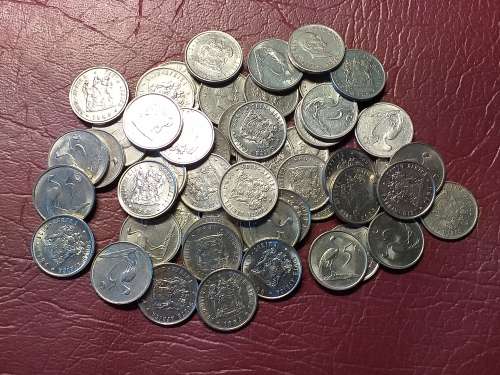A LOT OF 50 RSA NICKEL 5 CENTS - [Bid per coin to take all.]