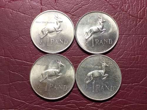 A LOT OF 4 RSA SILVER RANDS - [Bid per coin to take all.]