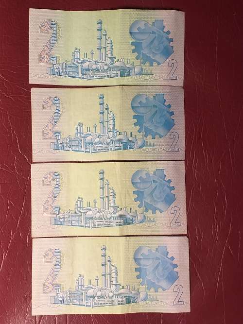 4 x RSA R2 NOTES - GERHARD DE KOCK - [Bid per note to take all.]