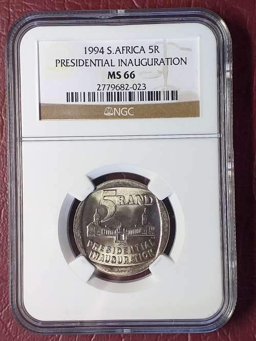1994 RSA R5 - PRESIDENTIAL INAUGURATION - NGC GRADED MS 66