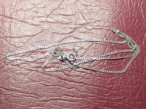 LOVELY GENUINE SOLID STERLING SILVER FABLO NECKLACE IN VERY GOOD CONDITION - [2,1]