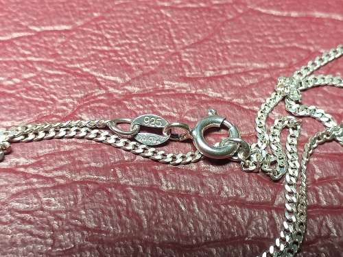 LOVELY GENUINE SOLID STERLING SILVER FABLO NECKLACE IN VERY GOOD CONDITION - [2,1]