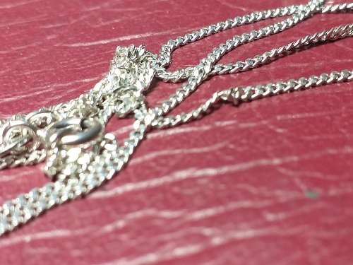 LOVELY GENUINE SOLID STERLING SILVER FABLO NECKLACE IN VERY GOOD CONDITION - [2,1]
