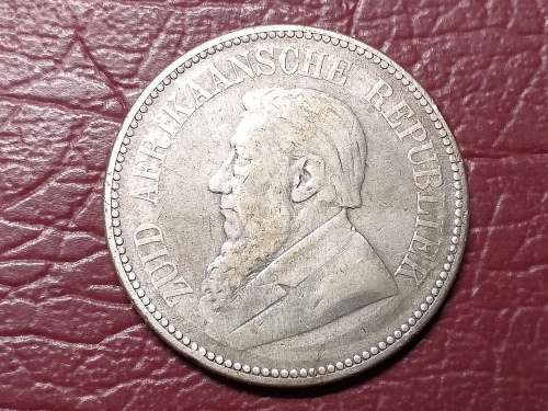 1897 ZAR STERLING SILVER 2,5 SHILLING
