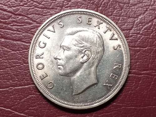 1949 SA UNION SILVER 5 SHILLINGS