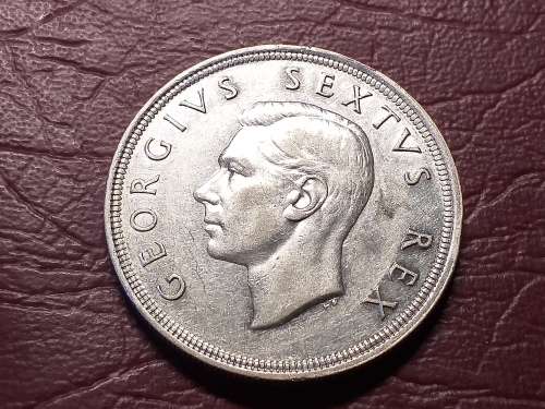 1951 SA UNION SILVER 5 SHILLINGS