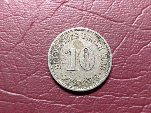 1913 GERMANY 10 PFENNIG