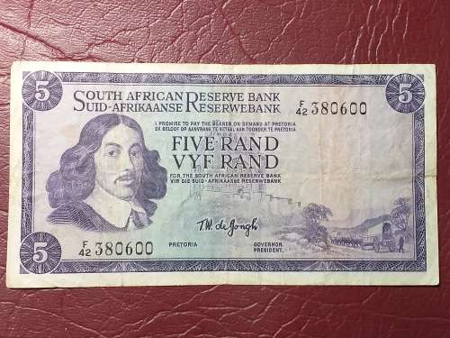 RSA R5 NOTE - T.W. DE JONGH
